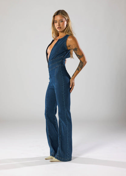 SOPHIA™ | DENIM JUMPSUIT