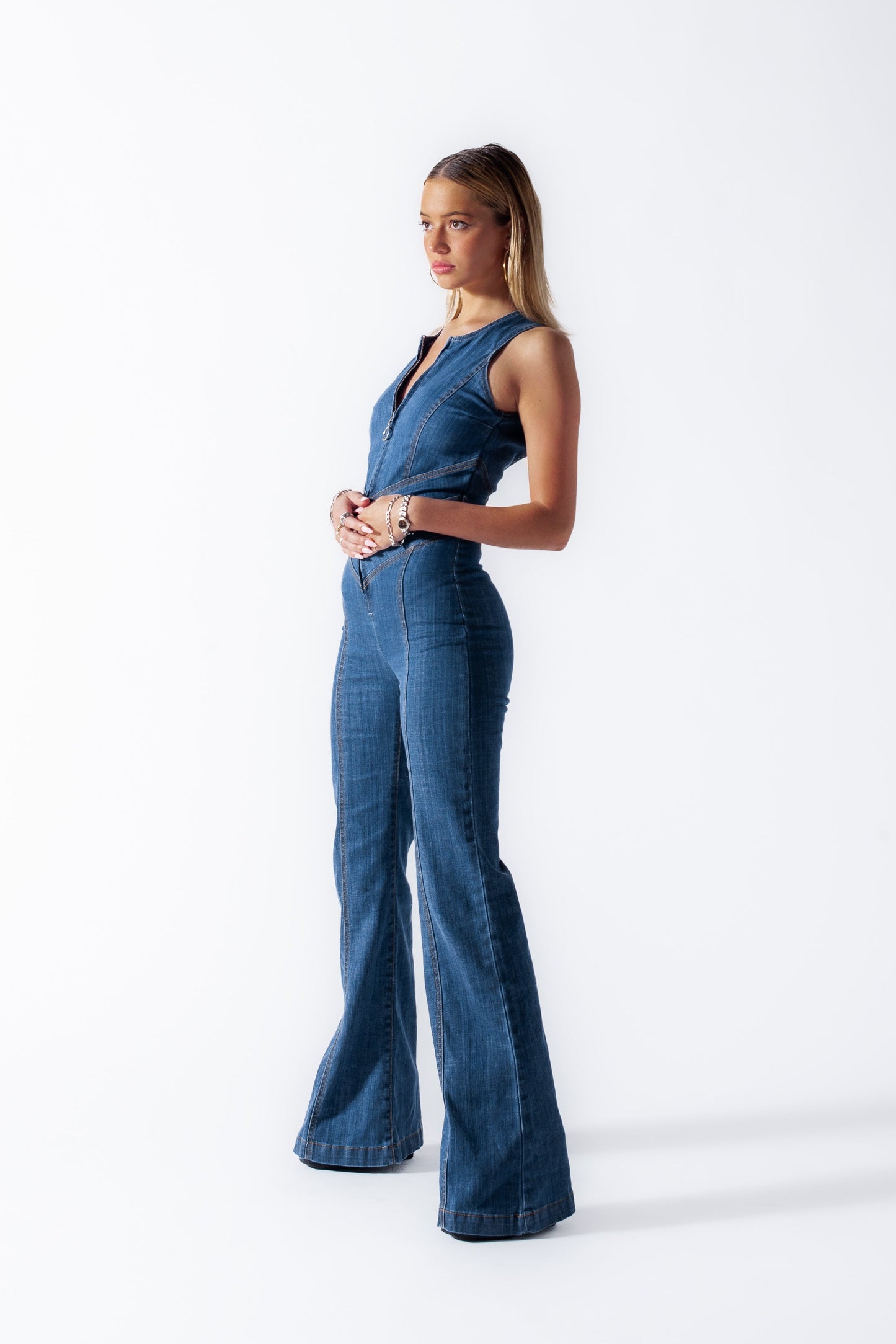 SOPHIA™ | DENIM JUMPSUIT